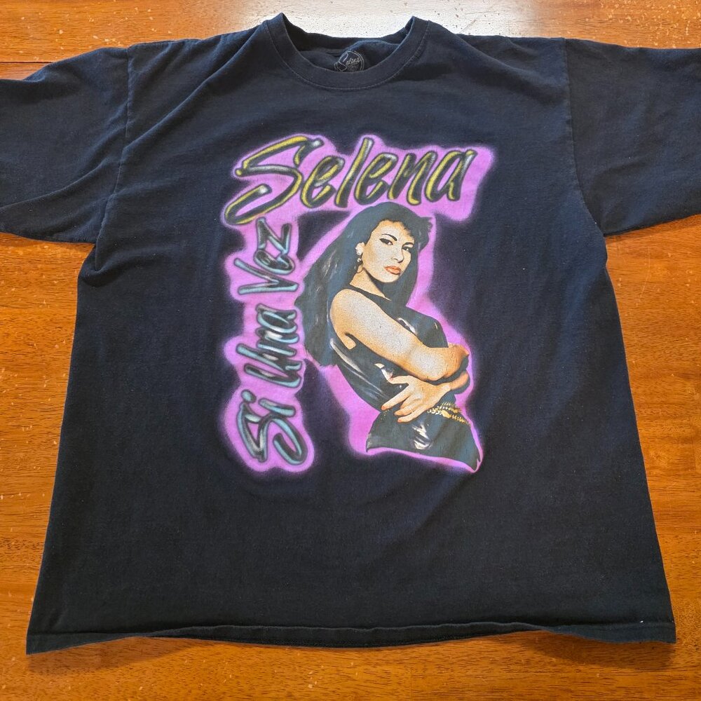 Official Selena Merchandise Quintanilla Si Una Vez T-shirt 2022 Unisex XL Black